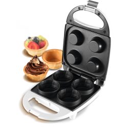 HG_GK_04 Home HG GK 04 gofrikehelysütő, teljesítmény 520 W, tapadásmentes sütőfelület, piros jelzőf