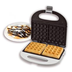 HG_GS_21 Home HG GS 21 gofrisütő, teljesítmény 750 W, tapadásmentes sütőfelület, egyszerre két gofr