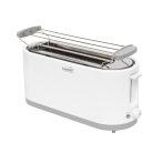 HG_KP_42 Home HG KP 42 4 szeletes kenyérpirító, 1400 W, cooltouch, 7 fokozat, zsemlemelegítő, fehér