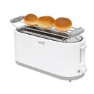 HG_KP_42 Home HG KP 42 4 szeletes kenyérpirító, 1400 W, cooltouch, 7 fokozat, zsemlemelegítő, fehér
