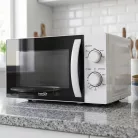 HOME HG MH 21 mikrohullámú sütő, 700 W, 20 literes, 5 fokozatban állítható teljesítmény, fehér