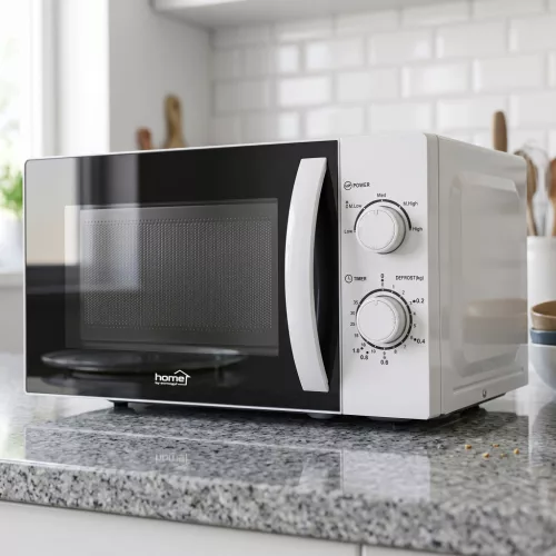 HOME HG MH 21 mikrohullámú sütő, 700 W, 20 literes, 5 fokozatban állítható teljesítmény, fehér