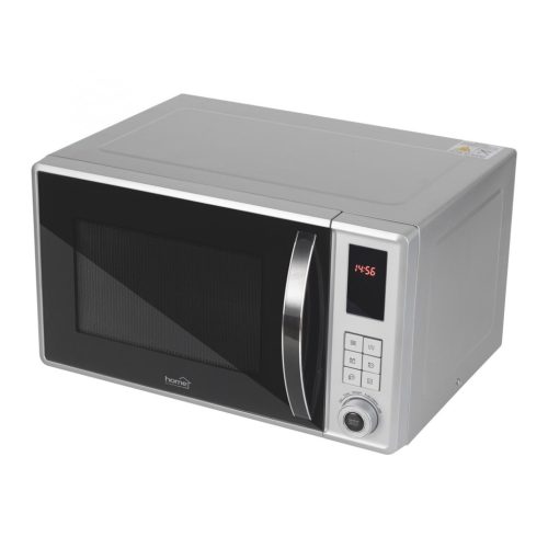 HOME HG MH 23 GR mikrohullámú sütő grill funkcióval, digitális, 800 W, 23 literes, gyerekzár, szürke