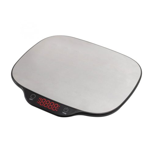 HOME HG M 15 konyhai mérleg, méréshatár 15 kg, mérési pontosság: 1 g, tára funkció, világító piros LED kijelzővel, automatikus kikapcsolás,