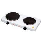 HG_R_02WH Home HG R 02WH hordozható elektromos főzőlap, dupla, teljesítmény 1000 W + 1500 W, ∅15 cm