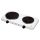 HG_R_02WH Home HG R 02WH hordozható elektromos főzőlap, dupla, teljesítmény 1000 W + 1500 W, ∅15 cm
