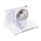 HOME HG SZE 01 szeletelőgép, teljesítmény 150 W, szeletelési vastagság 0-1,5 cm, rozsdamentes forgókés ∅17 cm, összecsukható