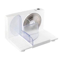   HOME HG SZE 01 szeletelőgép, teljesítmény 150 W, szeletelési vastagság 0-1,5 cm, rozsdamentes forgókés ∅17 cm, összecsukható