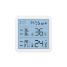 HSTHC Home HSTHC hő- és páratartalom mérő, óra, nagy LCD kijelző, Smart Life, Tuya Smart, okos otth