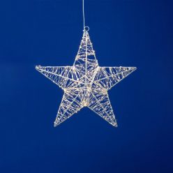 KAD40 Home KAD40 csillag fém dekoráció, 320db melegfehér micro LED, fém kivitel, 5m tápkábel, adapt