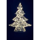 KAD45 Home KAD45 fém fenyő dekoráció, 160db melegfehér micro LED, 5 m tápvezeték, adapteres tápellá