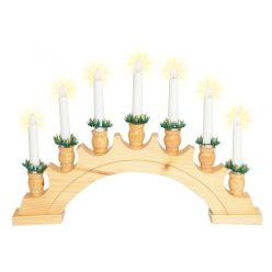 KAD_02 Home KAD 02 gyertyapiramis, 7 db izzó, lakkozott fa, L7D