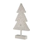 HOME KAD 19 PINE karácsonyfa asztaldísz, 20 db LED, ABS műanyag, 21 x 39 cm