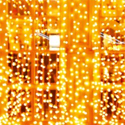   HOME KAF200DWW DOT LED-es fényfüggöny, kül- és beltéri kivitel, 200db melegfehér LED, 2m x 2 m, választható ismétlődő időzítés