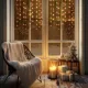 KAF50DLEDWW HOME KAF50DLEDWW DOT LED-es fényfüggöny, 50db melegfehér DOT LED, 81cm, állófényű, adap