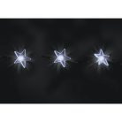 HOME KAF 48L LED-es csillag fényfüggöny, 1,5x1 m / 48 db hidegfehér LED csillag figurákban, átlátszó vezeték, hálózati adapter, beltéri kivitel