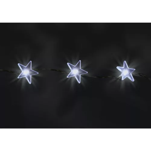 KAF_48L Home KAF 48L LED-es csillag fényfüggöny, 1,5x1 m / 48 db hidegfehér LED csillag figurákban,