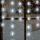 HOME KAF 50L LED-es csillag fényfüggöny, 1,35 m / 50 db hidegfehér LED csillag figurákban, átlátszó vezeték, hálózati adapter, beltéri kivitel