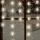 HOME KAF 50L/WW LED-es csillag fényfüggöny, 1,35 m / 50 db melegfehér LED csillag figurákban, átlátszó vezeték, hálózati adapter, beltéri kivitel