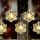 KAF_8_F Home KAF 8/F LED-es hókristály fényfüggöny, 0,9 m / 8 db melegfehér LED akril hókristályban