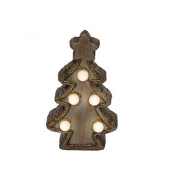 KDC_15_T Home KDC 15/T LED-es kerámia fenyőfa asztali dísz, 5 db LED