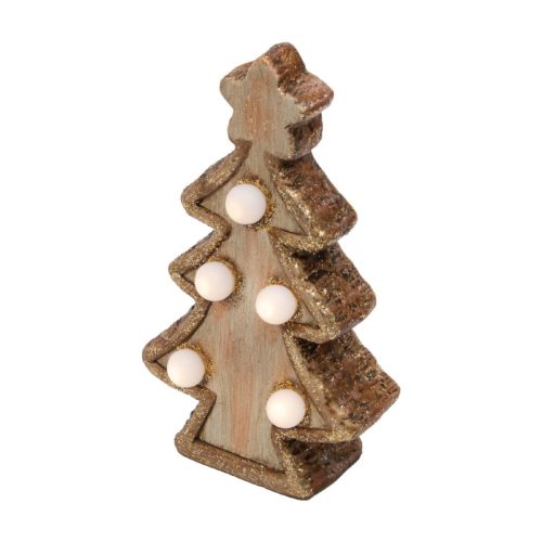 KDC_15_T Home KDC 15/T LED-es kerámia fenyőfa asztali dísz, 5 db LED