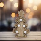 KDC_15_T Home KDC 15/T LED-es kerámia fenyőfa asztali dísz, 5 db LED