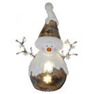 HOME KDC 29 LED-es hóember kerámia figura, 12 db LED
