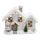 KDC_33 Home KDC 33 LED-es kerámia havas házikó figura, 12 db LED, 42 x 20 x 33 cm