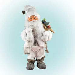 KDD_31 Home KDD 31 táncoló, zenélő mikulás, 30 cm magas