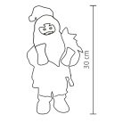 HOME KDD 31 táncoló, zenélő mikulás, 30 cm magas