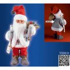 KDD_32 Home KDD 32 táncoló, zenélő mikulás, 30 cm magas