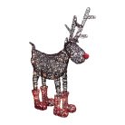 KDR_1 Home KDR 1 LED-es szarvas, rudolf, 100 db állófényű LED, IP44, fémváz, műrattan, kültéri, bel