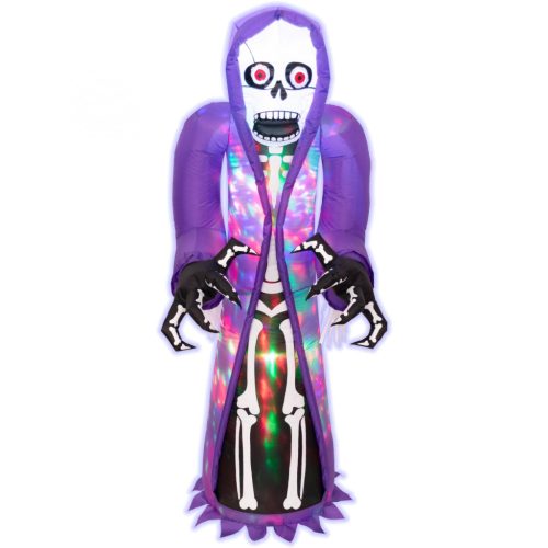 HOME KD 150 CS felfújható halloween csontváz, 152 cm, belső LED projektorral, beépített ventilátor, kül- és beltéri