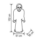 HOME KD 150 CS felfújható halloween csontváz, 152 cm, belső LED projektorral, beépített ventilátor, kül- és beltéri