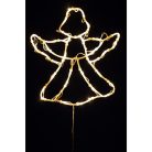 KID501WW HOME KID501WW angyal ablakdísz, 35 db melegfehér LED, időzítő, kül- és beltéri kivitel