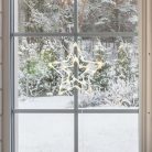 KID503WW Home KID503WW csillag ablakdísz, kül- és beltéri kivitel, 35 db melegfehér LED, 2 tapadóko