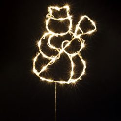 KID507WW HOME KID507WW LED-es hóember ablakdísz, 35db melegfehér LED, időzítő, adapteres tápellátás