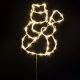 KID507WW HOME KID507WW LED-es hóember ablakdísz, 35db melegfehér LED, időzítő, adapteres tápellátás