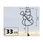 KID507WW HOME KID507WW LED-es hóember ablakdísz, 35db melegfehér LED, időzítő, adapteres tápellátás
