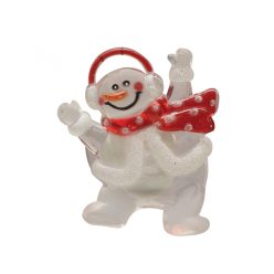 KID_322 Home KID 322 LED-es ablakdísz, 1 db LED, öntapadós, hóember, színváltó