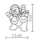 HOME KID 322 LED-es ablakdísz, 1 db LED, öntapadós, hóember, színváltó