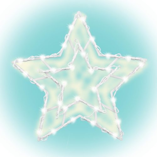 HOME KID 503 B/WW csillag ablakdísz, 35 db melegfehér LED, 3 funkció, kapcsolható