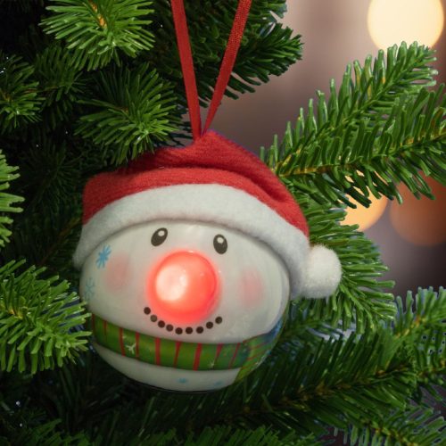 KID_65 Home KID 65 hóember gömb, 1 db LED, piros, villogó