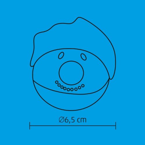 KID_65 Home KID 65 hóember gömb, 1 db LED, piros, villogó