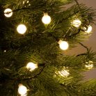 HOME KII 100B/WW LED-es gömb fényfüzér, 8 m / 100 db melegfehér LED, állófényű, zöld vezeték, hálózati adapter, beltéri kivitel