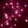 KII_100_P Home KII 100/P LED-es fényfüzér, 8 m / 100 db pink LED, állófényű, zöld vezeték, hálózati
