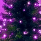 KII_100_P Home KII 100/P LED-es fényfüzér, 8 m / 100 db pink LED, állófényű, zöld vezeték, hálózati