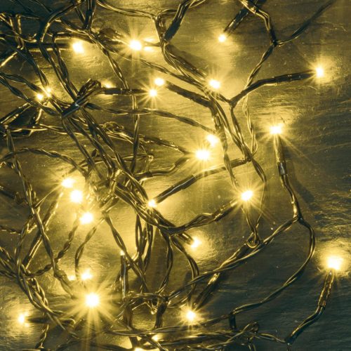KII_100_WW Home KII 100/WW LED-es fényfüzér, 8 m / 100 db melegfehér LED, állófényű, zöld vezeték, 