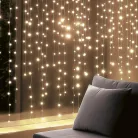 KIN294DWW HOME KIN294DWW DOT LED-es fényfüggöny, 294db melegfehér DOT LED, 2m hosszú, állófényű, ad